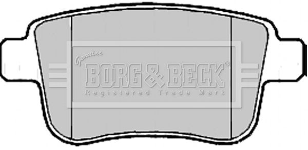 BORG & BECK Комплект тормозных колодок, дисковый тормоз BBP2185